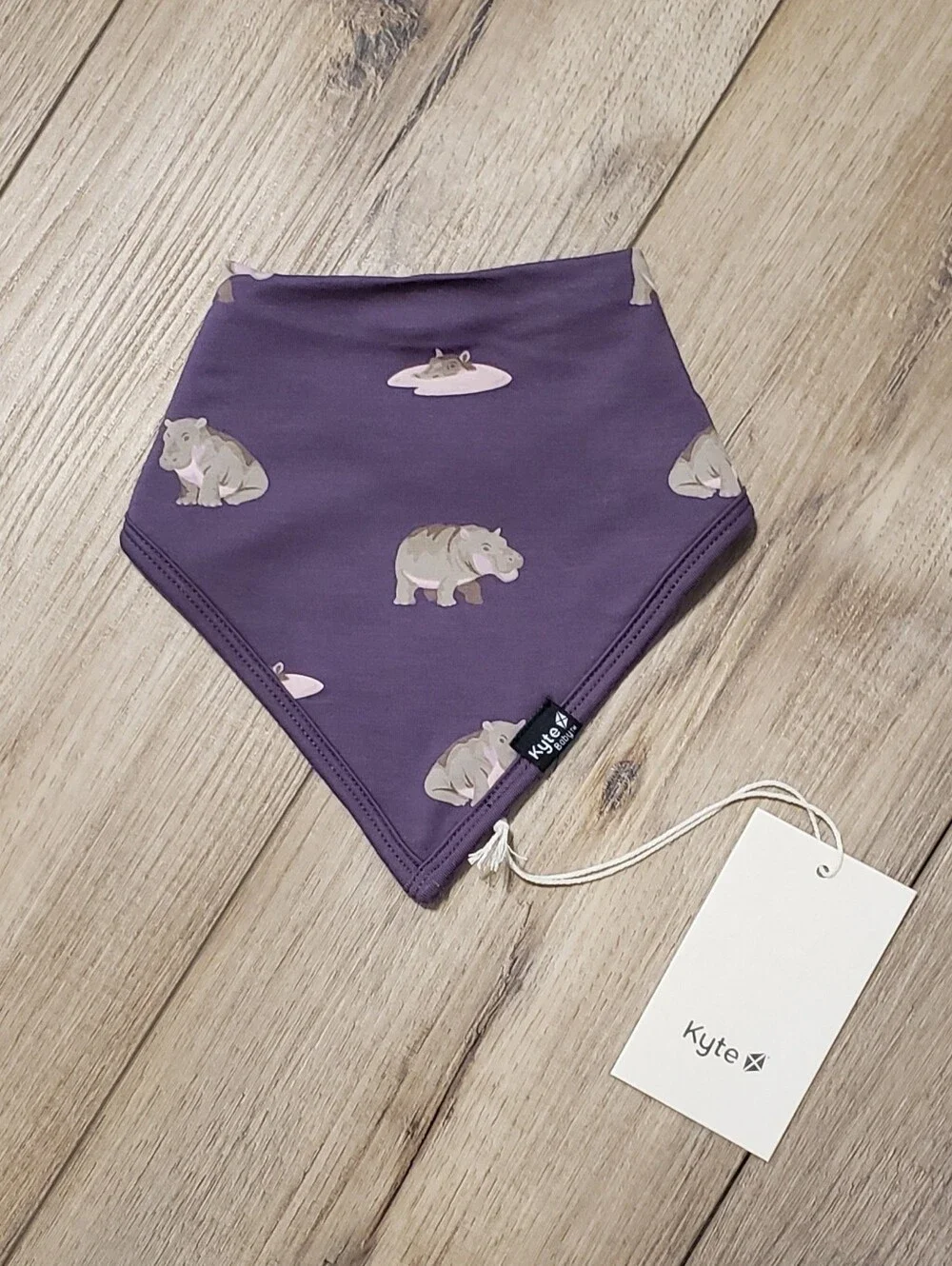 Kyte Baby Hippo Bib NWT